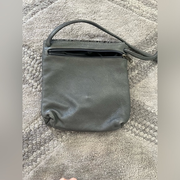 Leather purse with turquoise stone on flap. - Picture 4 of 6